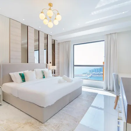 Jbr Amwaj 4 , Upgraded Sea And Ain Dubai Views, 2M Walk To Beach By Gardenia Suitse Buitenkant foto